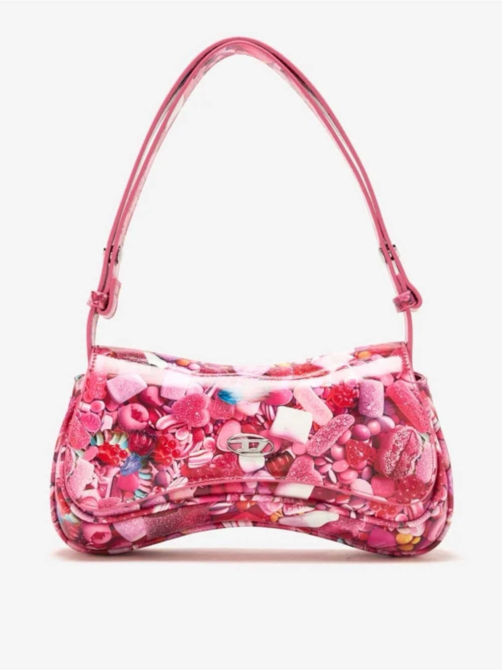 (Last in stock) Diesel Pink Candy-Print Shoulder Bag